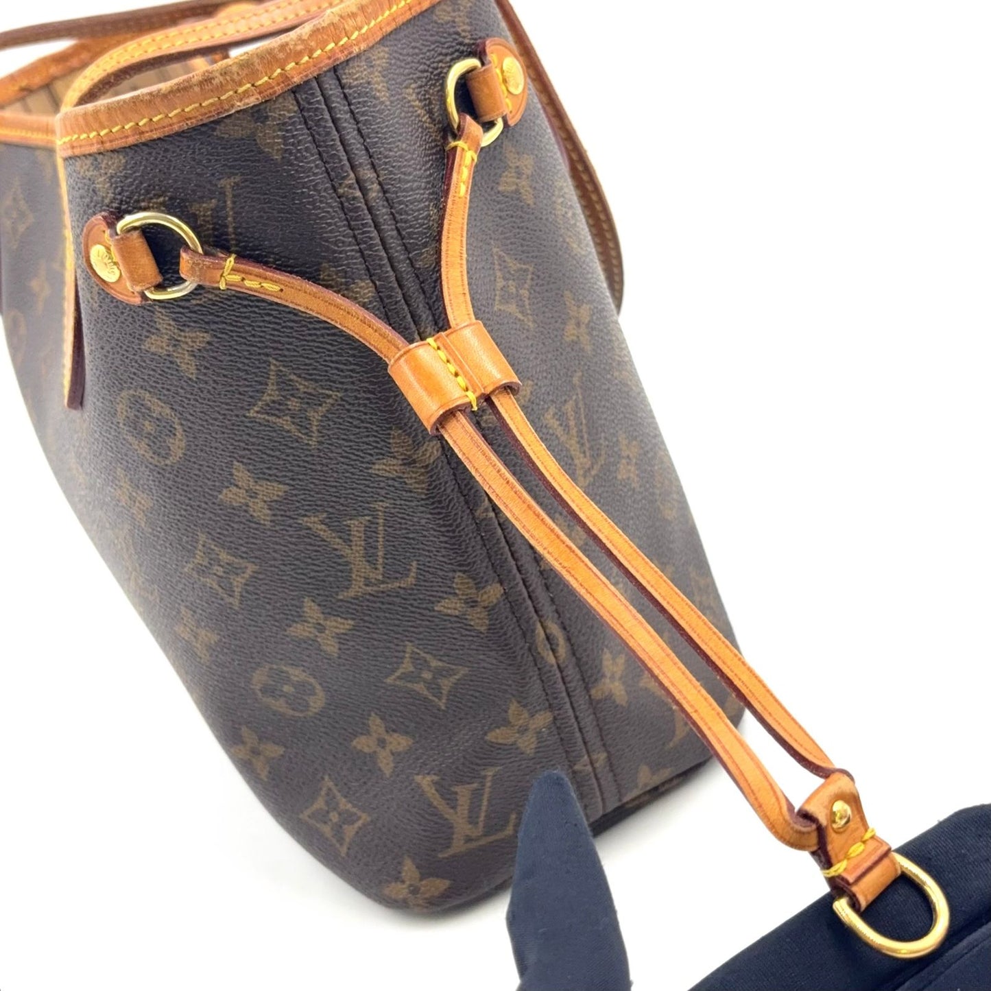 Louis Vuitton New Neverfull PM Monogram Leather Brown Tote Gold — view 6