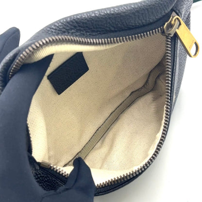 Gucci New Arrivals Logo Print Small Belt Bag Sherry Line Leather Black — view 3