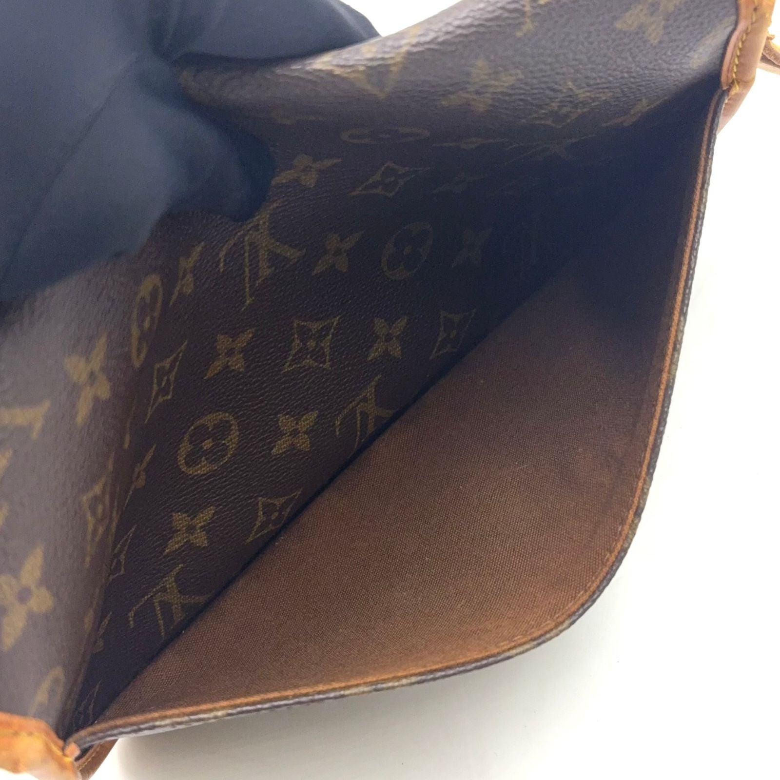 Louis Vuitton New Sologne Monogram Leather Brown Shoulder Bag Gold — view 7