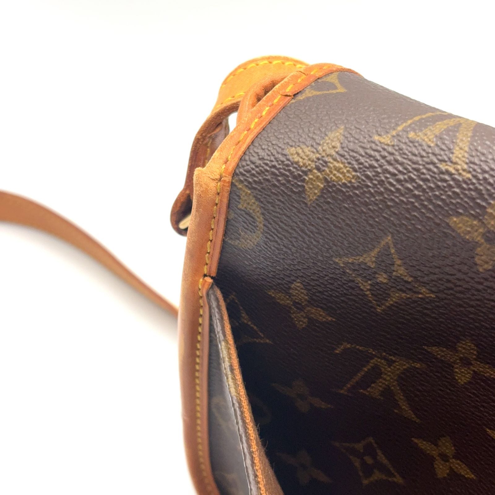 Louis Vuitton New Sologne Monogram Leather Brown Shoulder Bag Gold — view 8