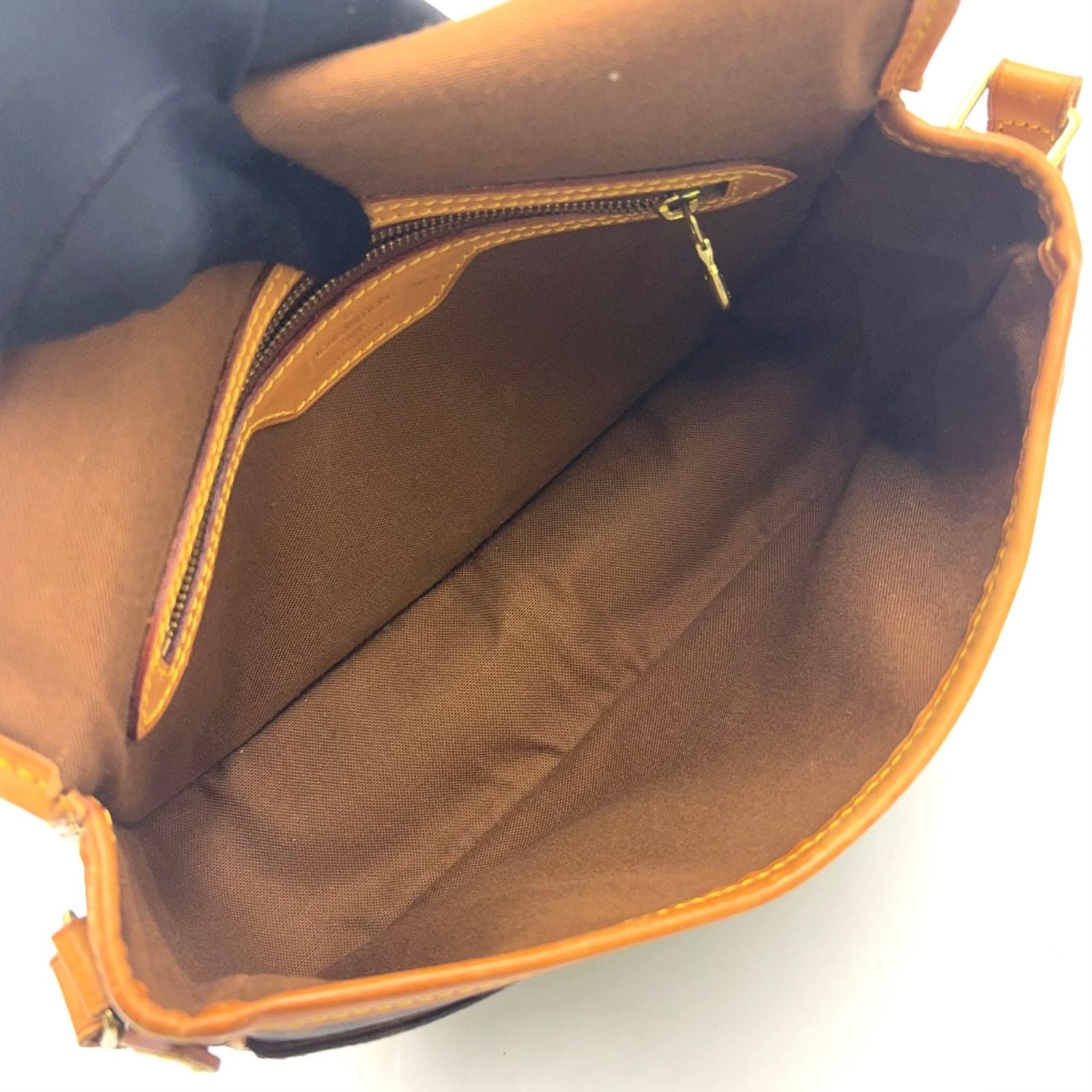 Louis Vuitton New Sologne Monogram Leather Brown Shoulder Bag Gold — view 3