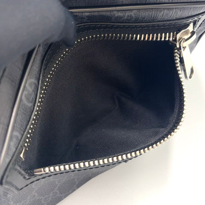 Gucci New Arrival GG Supreme Sherry Line Leather Black Belt Bag Silver — view 8