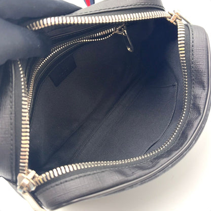 Gucci New Arrival GG Supreme Sherry Line Leather Black Belt Bag Silver — view 3