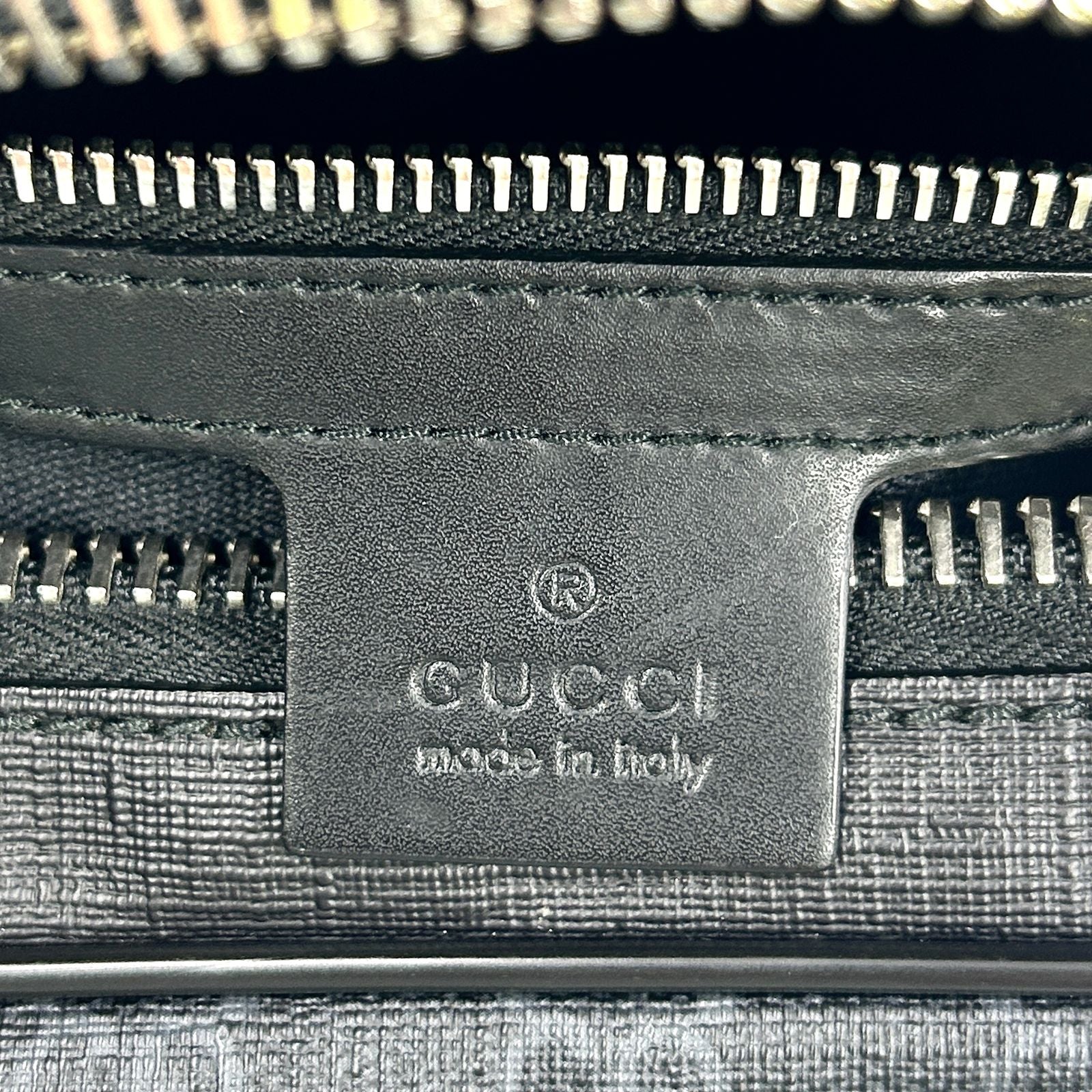 Gucci New Arrival GG Supreme Sherry Line Leather Black Belt Bag Silver — view 4
