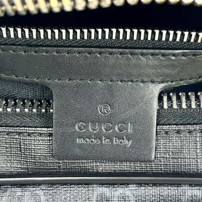 Gucci New Arrival GG Supreme Sherry Line Leather Black Belt Bag Silver — view 4