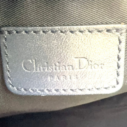 Dior New Arrival Trotter Saddle Leather Canvas Navy Handbag Gold — view 4