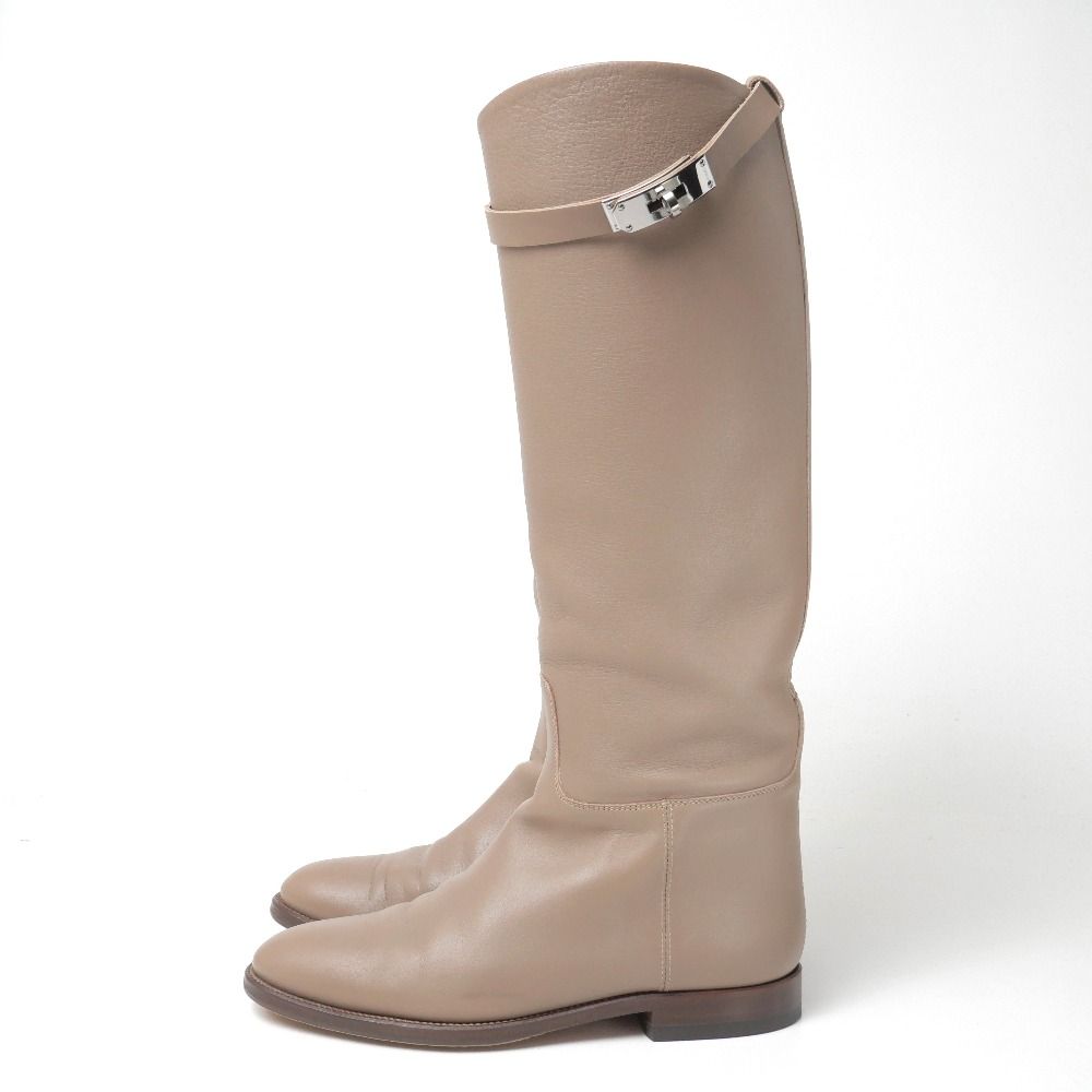 Hermes Jumping Short Boots 38 Kelly Ro Heels — view 2