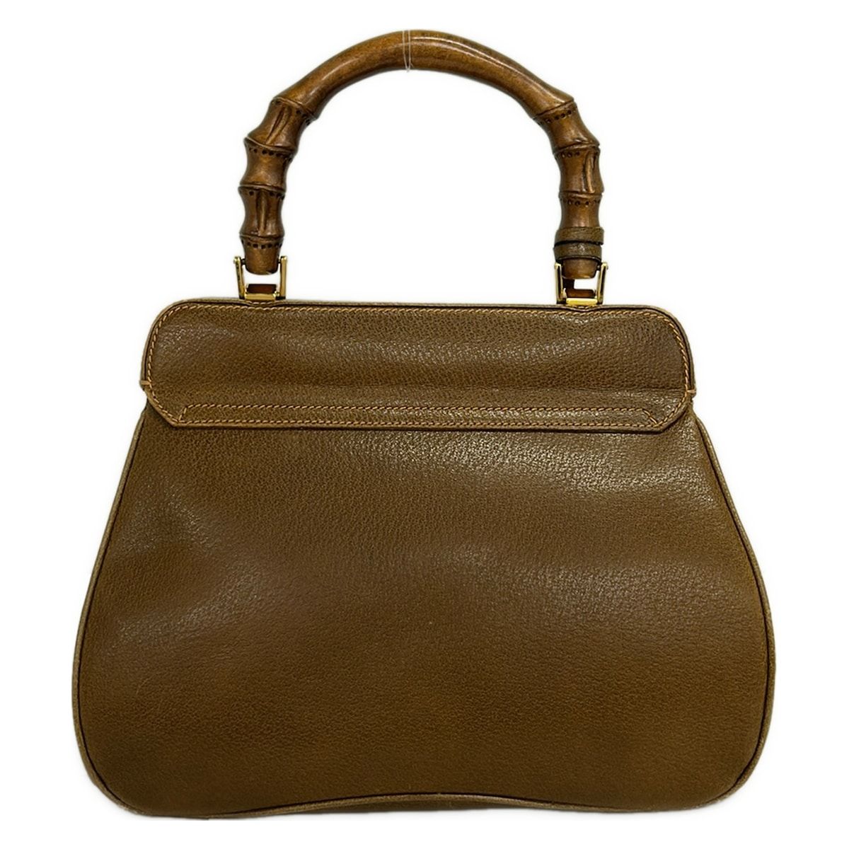 Gucci Handbag Ladylock Bamboo Dark Brown Leather — view 3