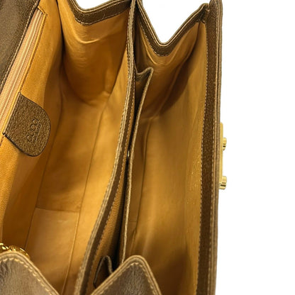 Gucci Handbag Ladylock Bamboo Dark Brown Leather — view 7