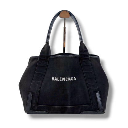 Balenciaga Navy Cabas S Mini Tote Black — view 2