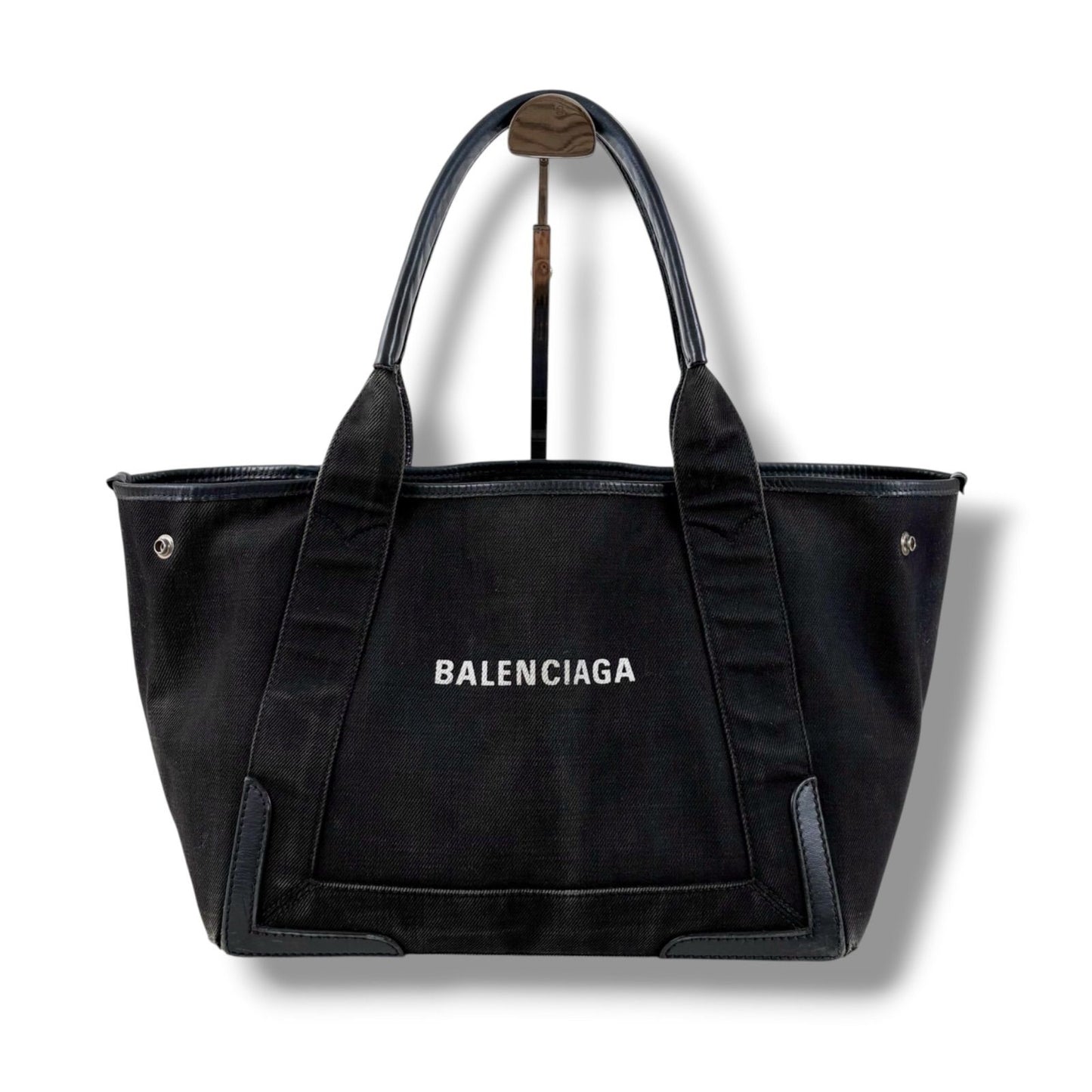 Balenciaga Navy Cabas S Mini Tote Black — view 4