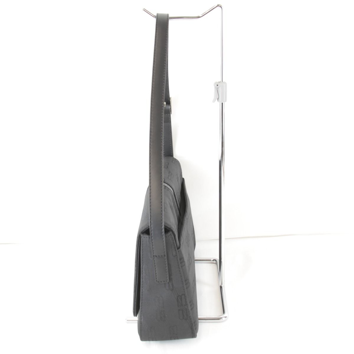 Balenciaga Shoulder BB Monogram Bag Nylon Black — view 3