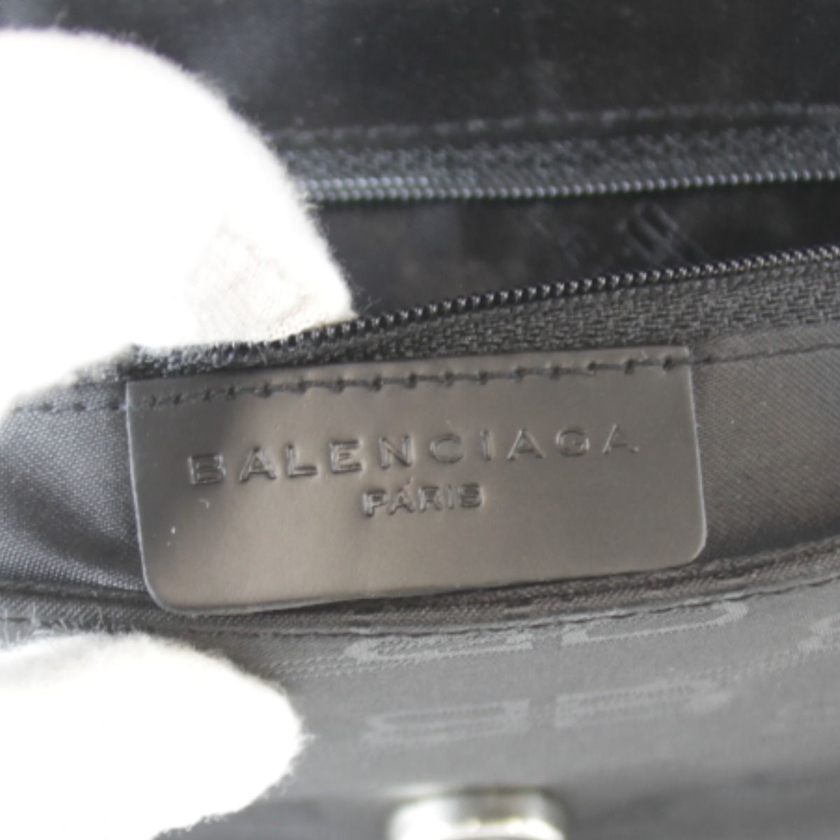Balenciaga Shoulder BB Monogram Bag Nylon Black — view 8