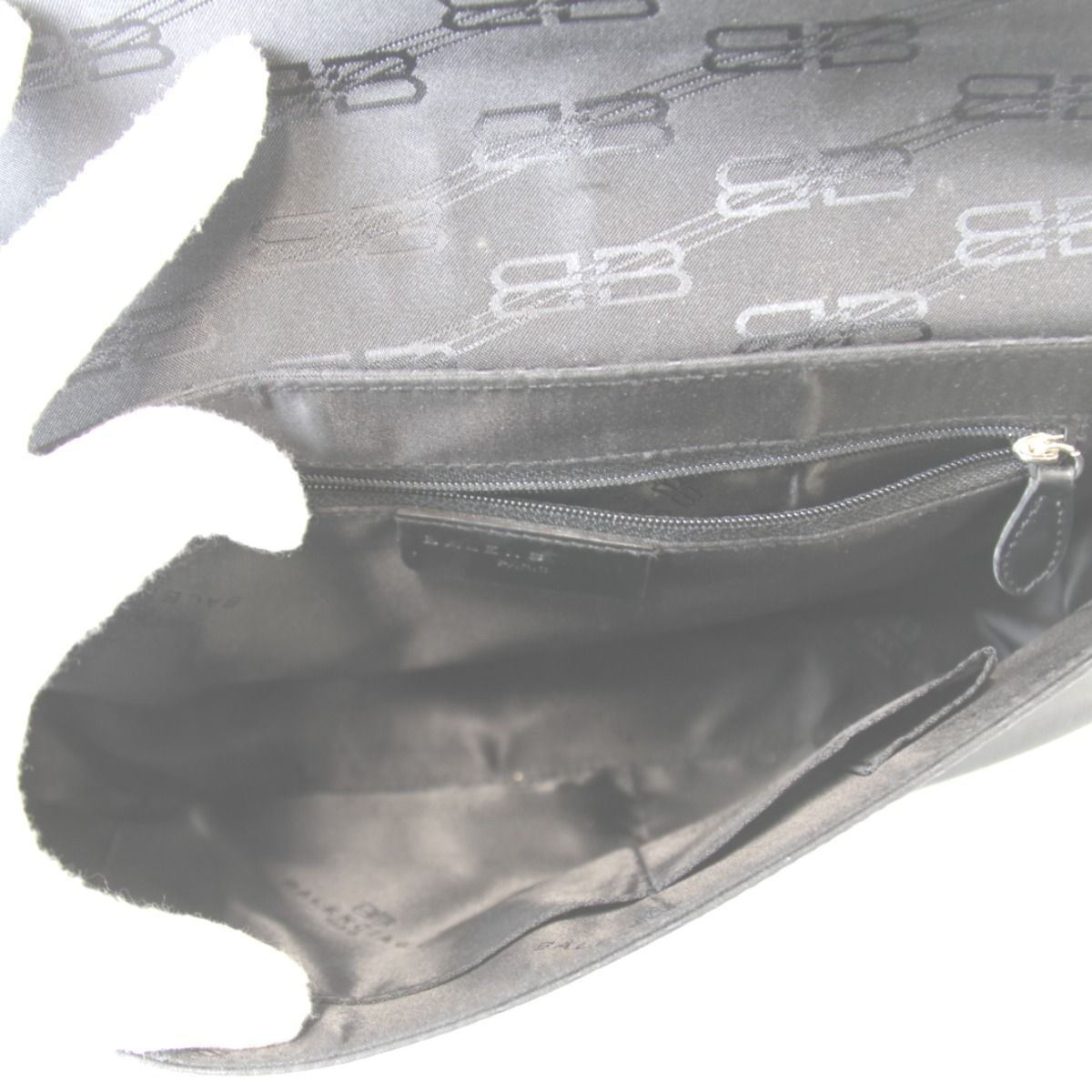 Balenciaga Shoulder BB Monogram Bag Nylon Black — view 7