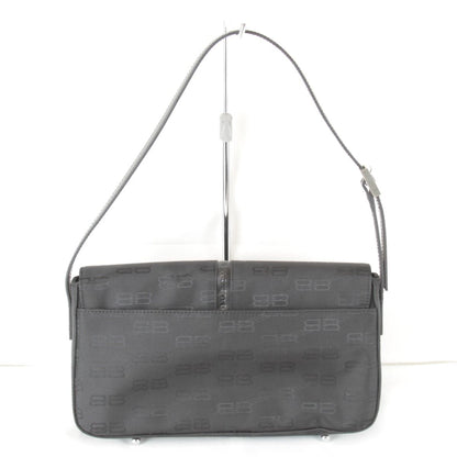 Balenciaga Shoulder BB Monogram Bag Nylon Black — view 2
