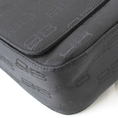 Balenciaga Shoulder BB Monogram Bag Nylon Black — view 4
