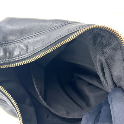 Chanel Limited Double Stitch CC Logo Hobo Random Lambskin Black Shoulder — view 6