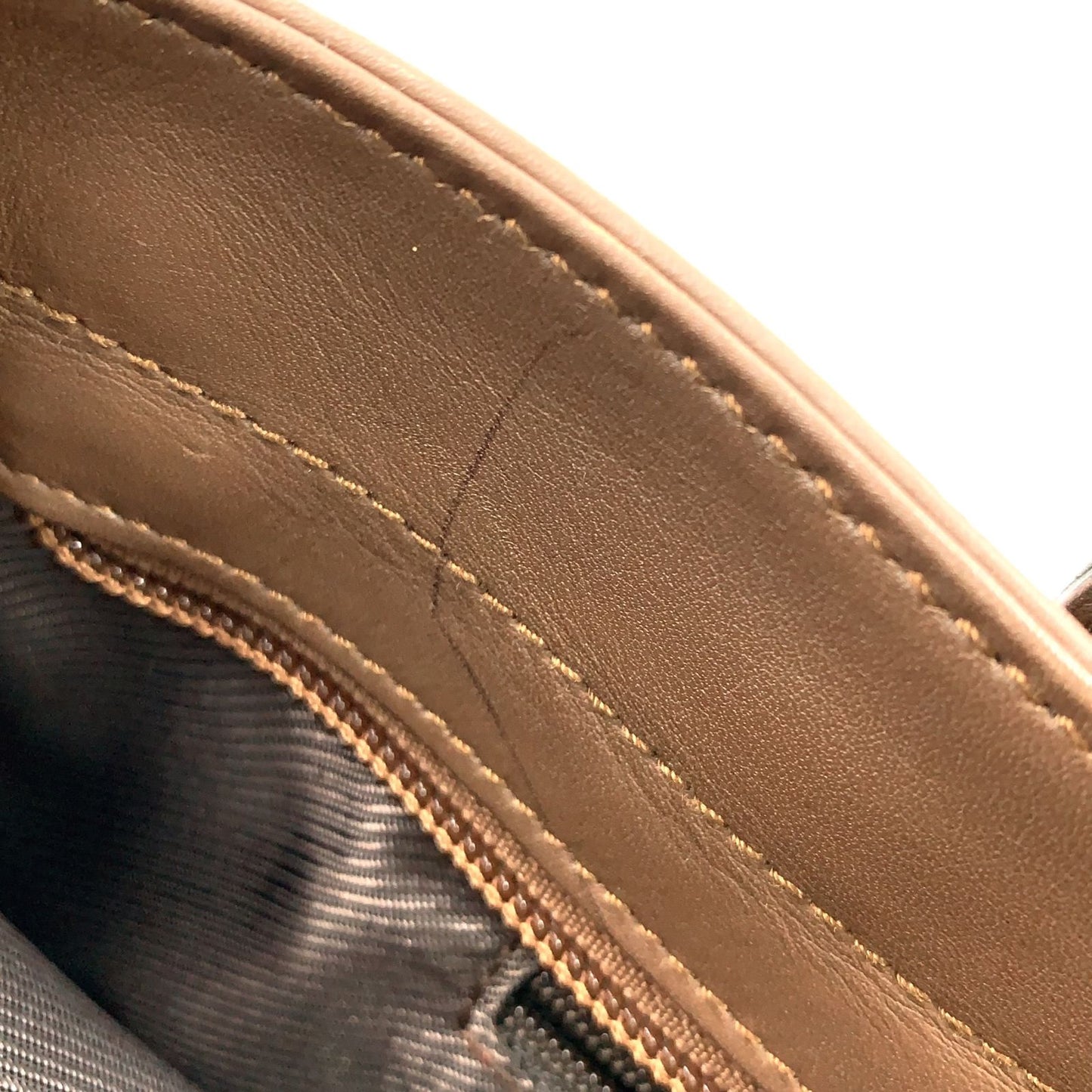Gucci Limited GG Canvas Leather Brown Beige Handbag Gold — view 6
