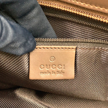 Gucci Limited GG Canvas Leather Brown Beige Handbag Gold — view 4