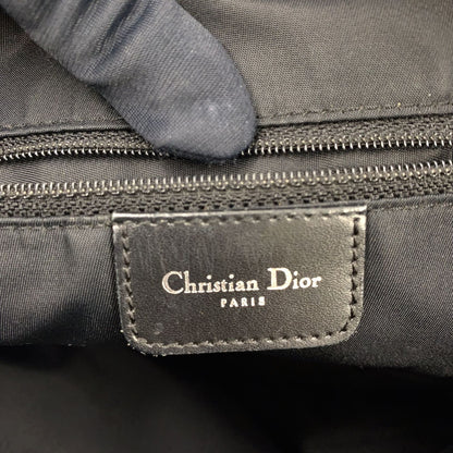 Dior Limited Trotter Canvas Navy Shoulder Bag Silver — view 4