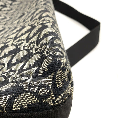Dior Limited Trotter Canvas Navy Shoulder Bag Silver — view 8