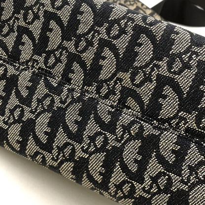 Dior Limited Trotter Canvas Navy Shoulder Bag Silver — view 5