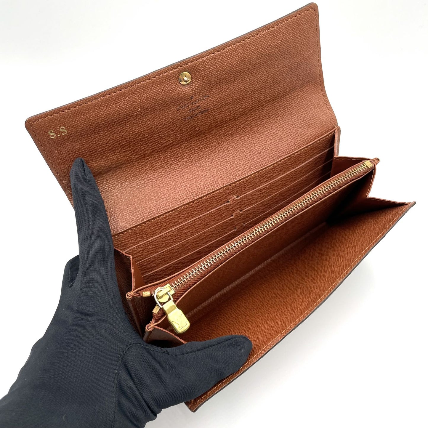 Louis Vuitton Limited Portefeuille Sarah Monogram Initial Available Leather — view 3