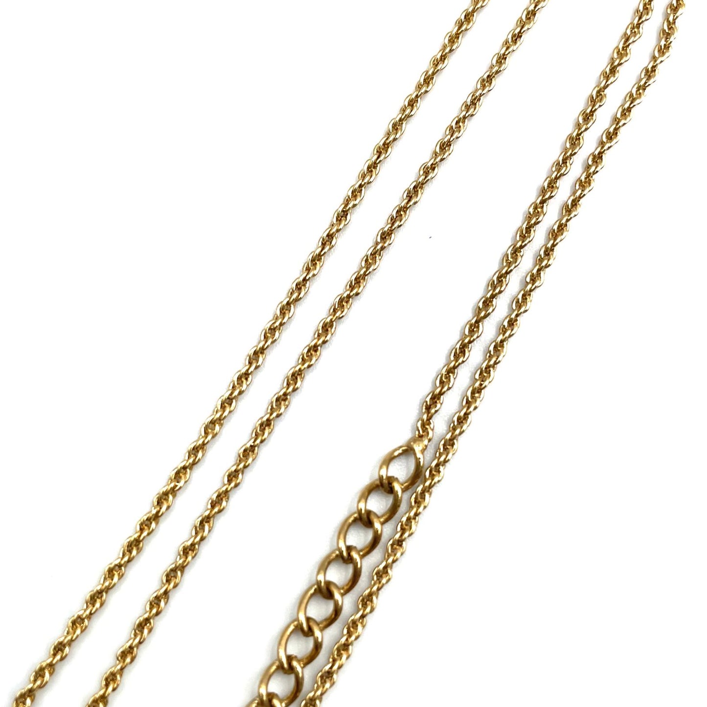 Dior Limited CD Logo Color Stone Clear Gold Necklace — view 6