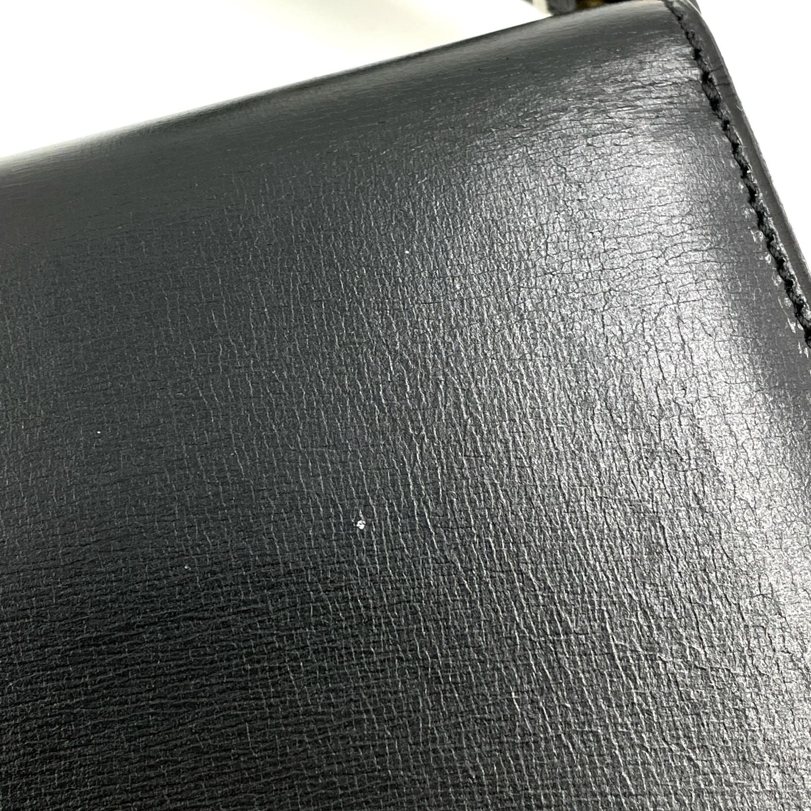 Dior Limited CD Logo Leather Black Shoulder Bag Gold — view 9