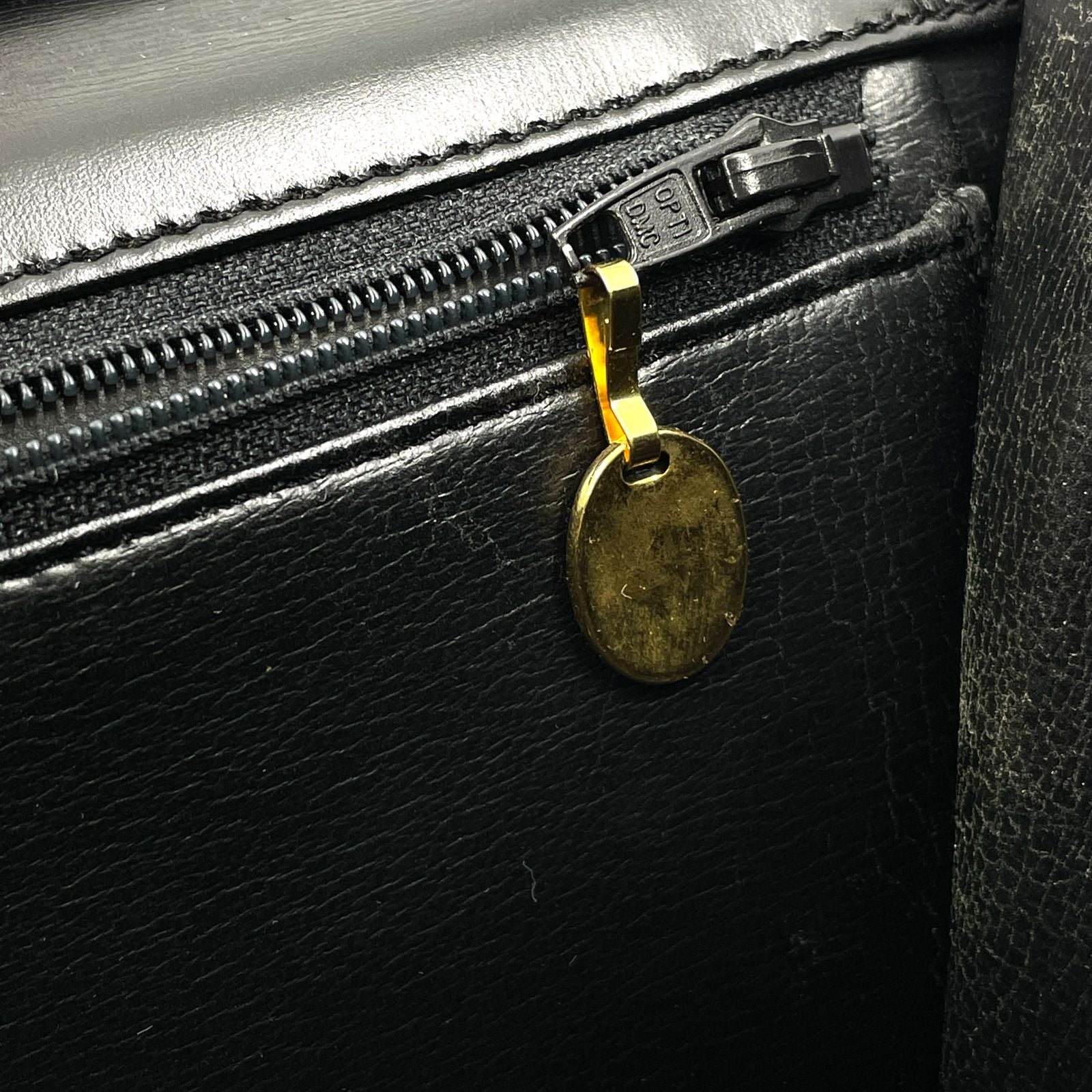 Dior Limited CD Logo Leather Black Shoulder Bag Gold — view 7