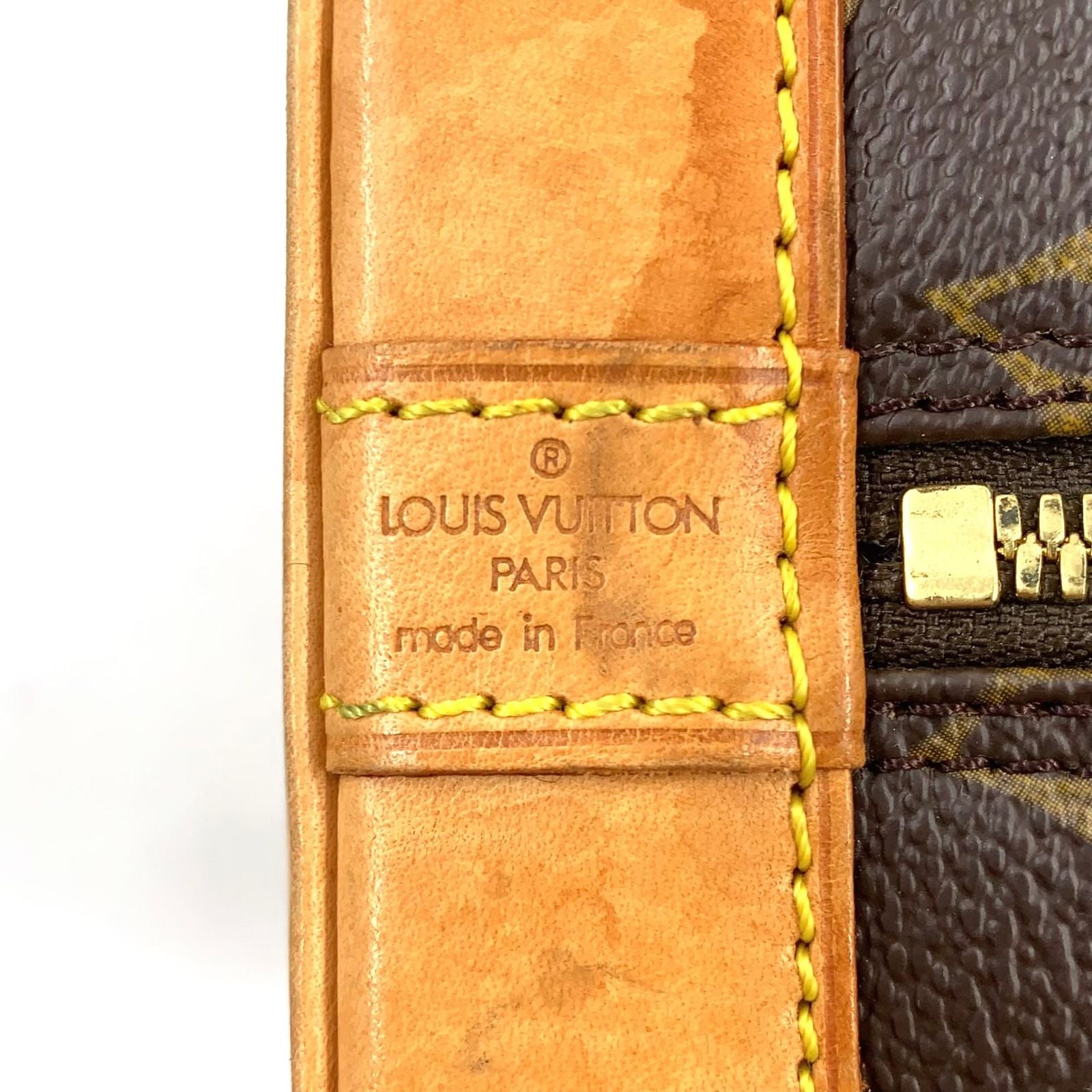 Louis Vuitton Limited Alma PM Monogram Leather Brown Light Handbag Gold — view 4