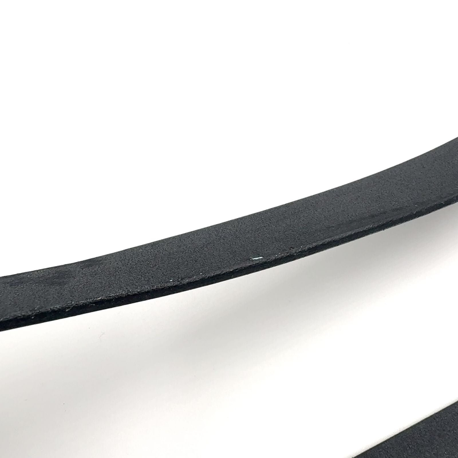 Fendi Limited Mamma Buckle Leather Black Belt Silver — view 7