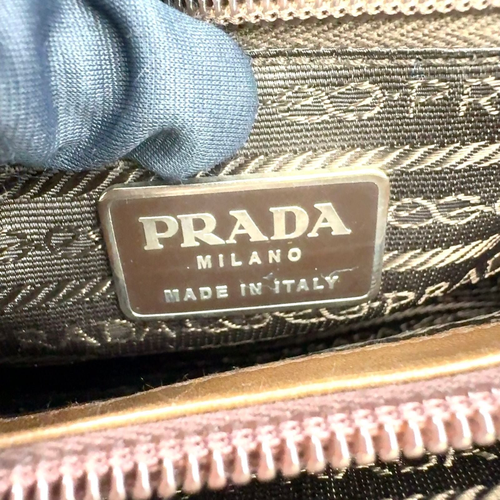 Prada Limited Tortoiseshell Chain Leather Brown Shoulder Bag Silver — view 4