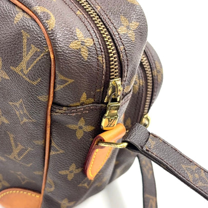 Louis Vuitton Limited Nile Monogram Leather Brown Shoulder Bag Gold — view 9