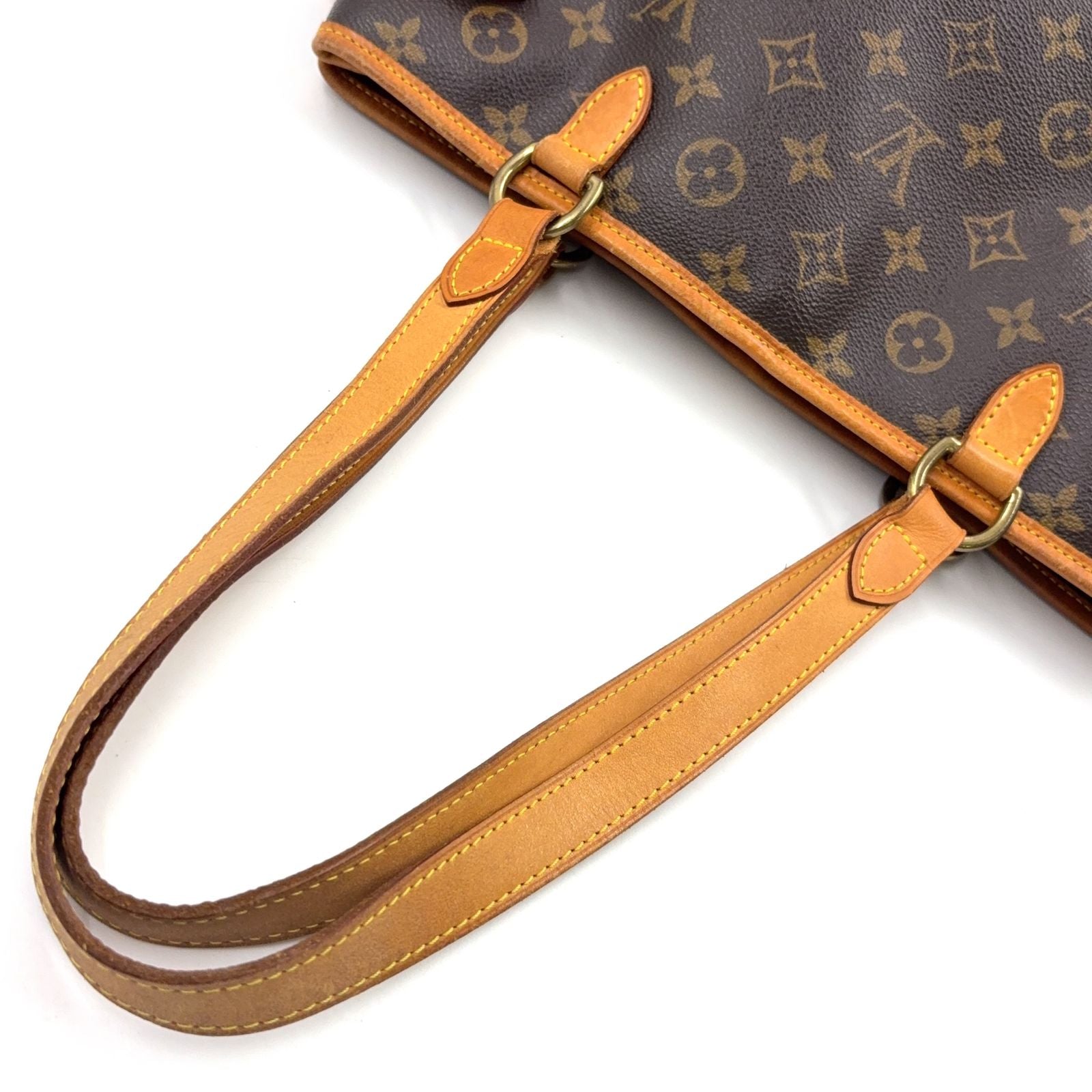 Louis Vuitton Limited Batignolles Oriental Monogram Leather Brown Tote Gold — view 5