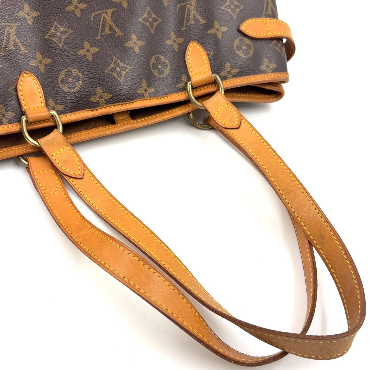 Louis Vuitton Limited Batignolles Oriental Monogram Leather Brown Tote Gold — view 6