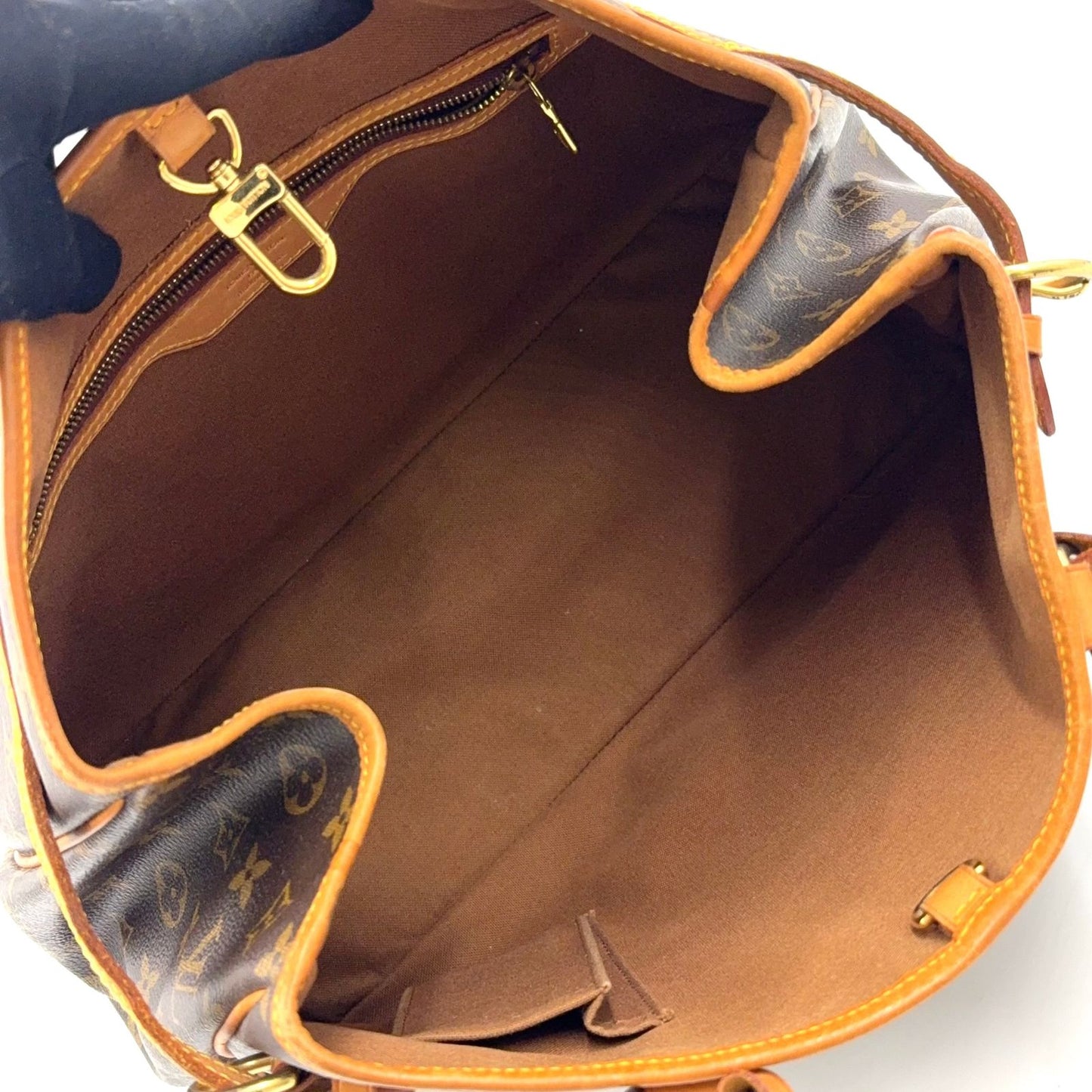 Louis Vuitton Limited Batignolles Oriental Monogram Leather Brown Tote Gold — view 3