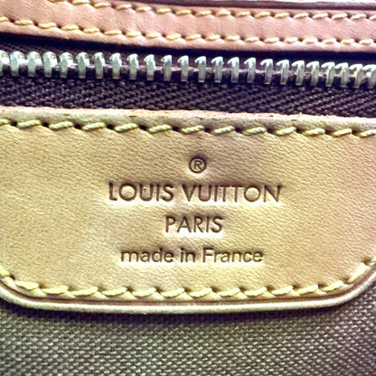 Louis Vuitton Limited Batignolles Oriental Monogram Leather Brown Tote Gold — view 4