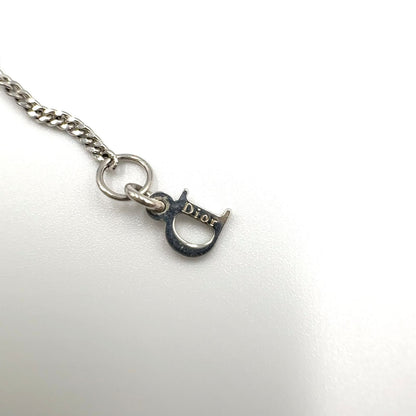 Dior Limited Belt Motif D Logo Rhinestone Metal Color Stone Clear Silver — view 4