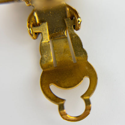 Chanel CC Logo Earrings Gold Vintage — view 5