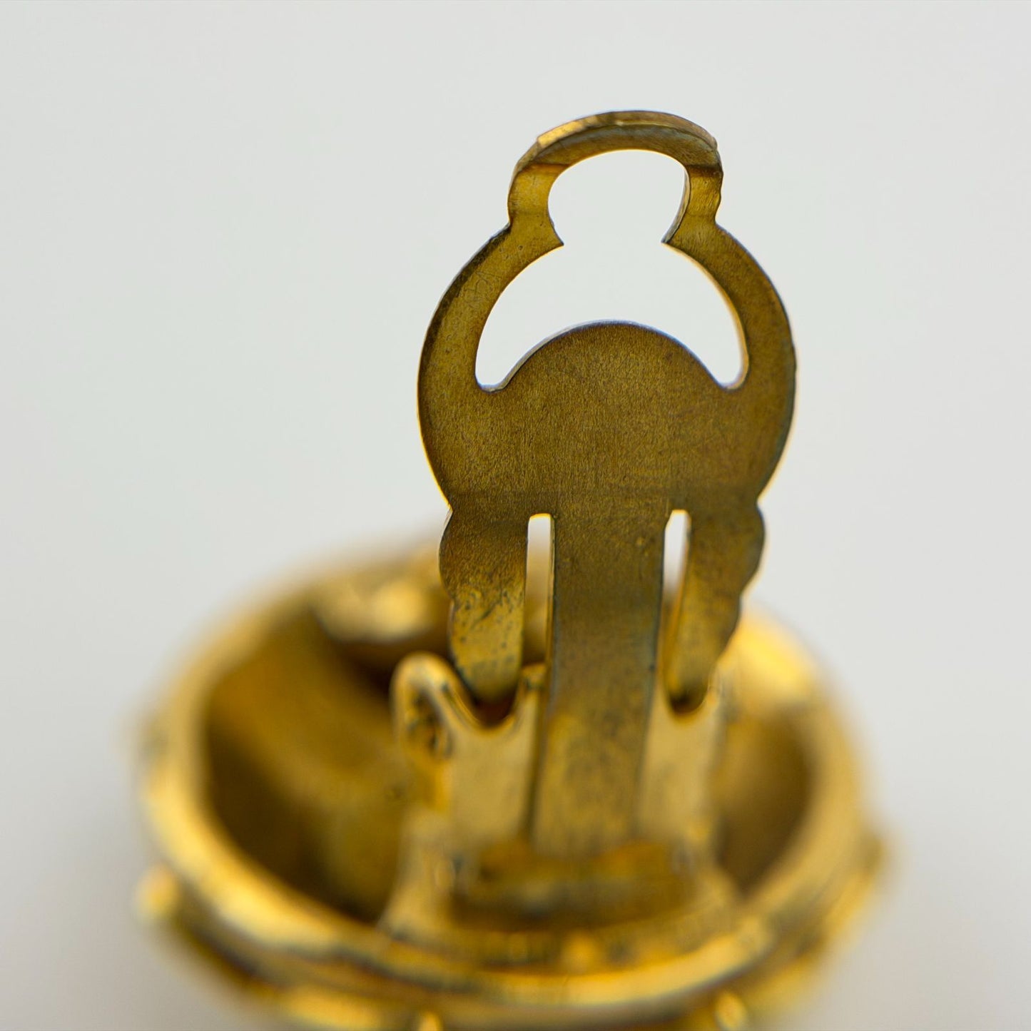 Chanel CC Logo Earrings Gold Vintage — view 9