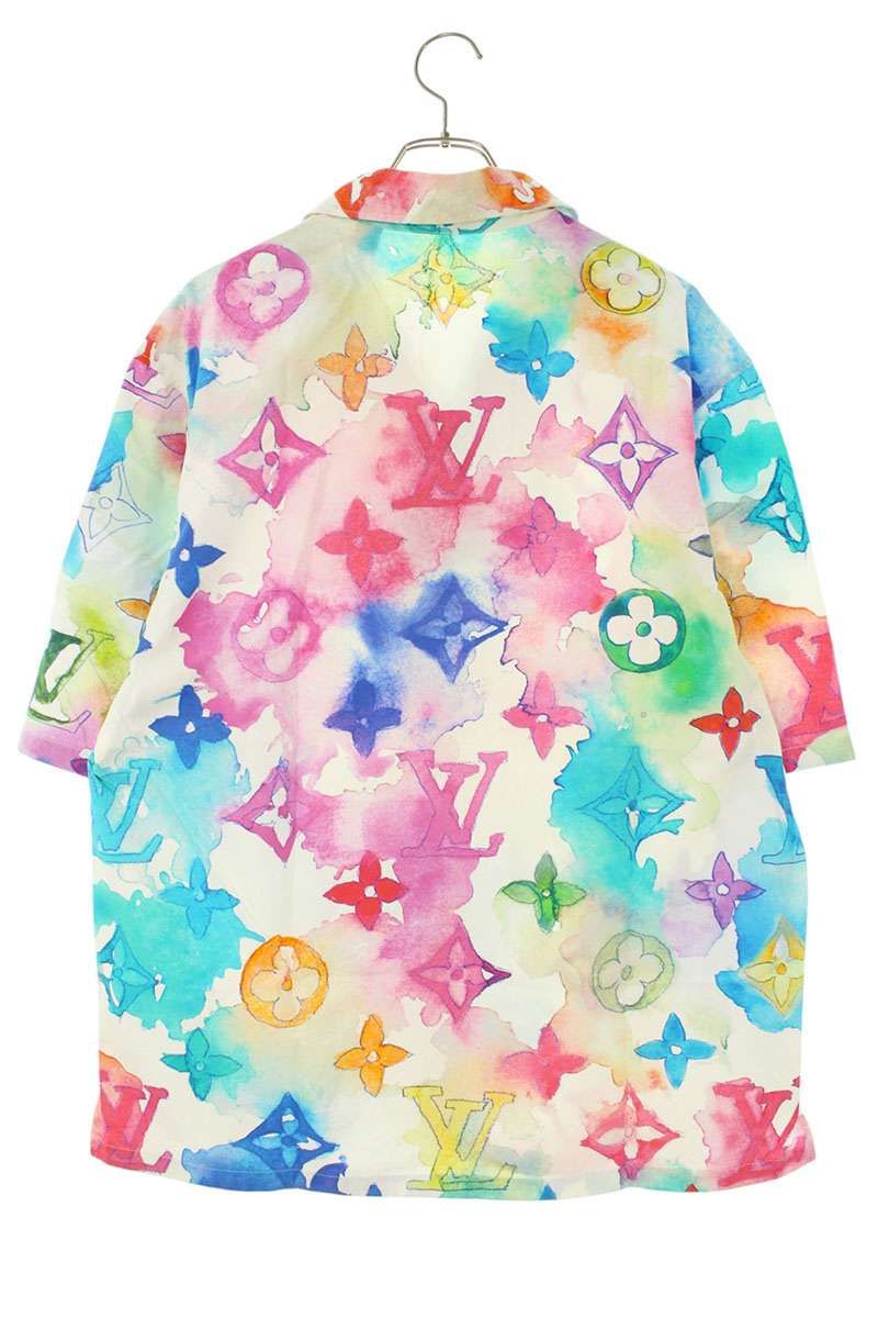 Louis Vuitton Bt3 Monogram Water Color Open Short Sleeve Shirt — view 2