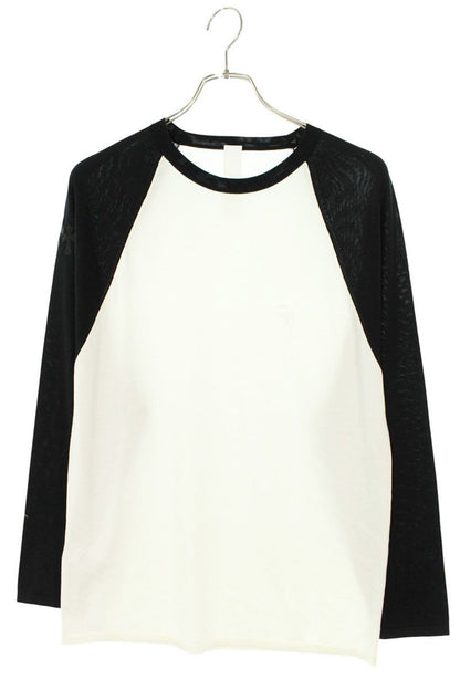 Chrome Hearts Mixed Emotions Raglan Long Sleeve Top M with Triple Cross Patch
