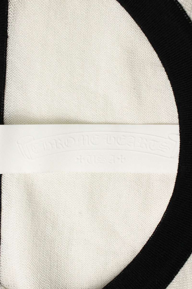 Chrome Hearts Mixed Emotions Raglan Long Sleeve Top M with Triple Cross Patch — view 3