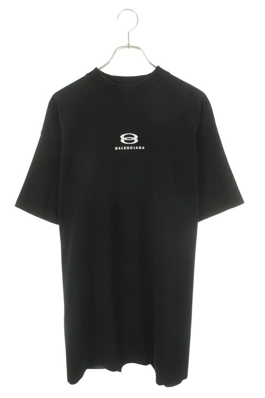 Balenciaga Logo Print Back Cut Replacement T-Shirt