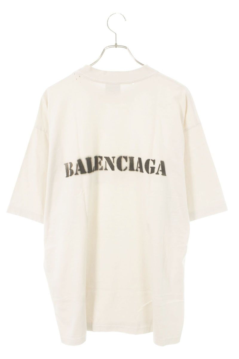 Balenciaga Distressed Logo Print T-Shirt — view 2