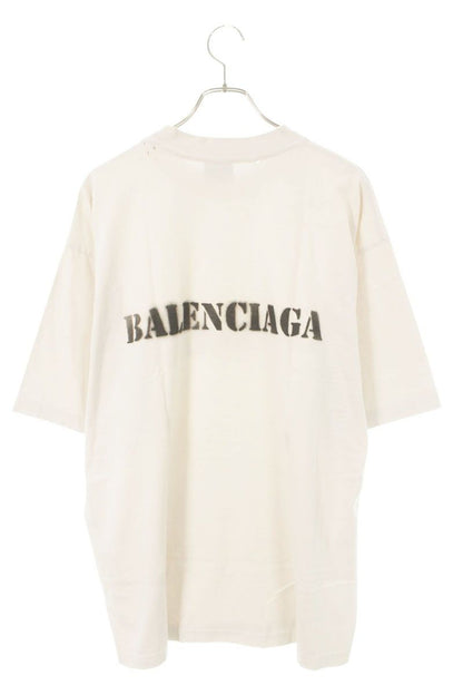 Balenciaga Distressed Logo Print T-Shirt — view 2