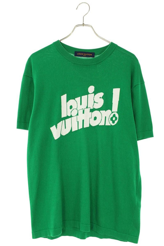 Louis Vuitton Db0 Logo Jacquard Knit T-Shirt Sweater