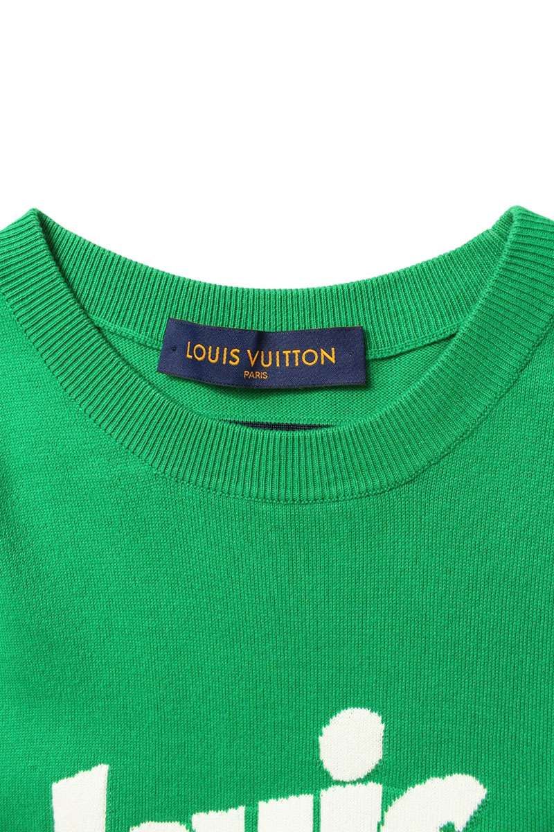 Louis Vuitton Db0 Logo Jacquard Knit T-Shirt Sweater — view 3