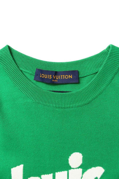 Louis Vuitton Db0 Logo Jacquard Knit T-Shirt Sweater — view 3